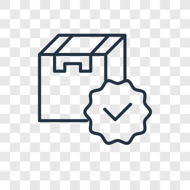 Aç kutusuna vektör simge şeffaf arka plan üzerinde Aç kutusuna logo tasarımı izole