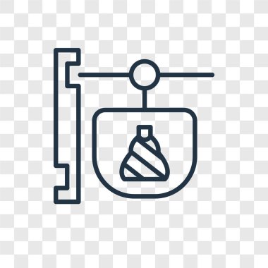  şeffaf arka plan, logo tasarımı izole vektör simgesi