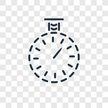 Saydam arka plan üzerinde Zamanlayıcı logo tasarımı izole Zamanlayıcı vektör simgesi