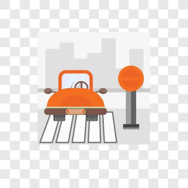 Saydam arka plan üzerinde Stop logosu d izole vektör simge durdurmak