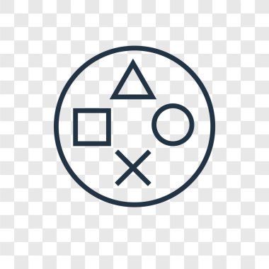 Saydam arka plan üzerinde Playstation logo tasarımı izole Playstation vektör simgesi