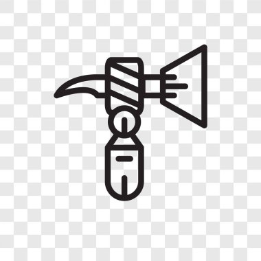 Saydam arka plan üzerinde tırnak çektirme logo tasarımı izole tırnak çektirme vektör simgesi