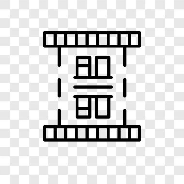 Saydam arka plan üzerinde vergi logo tasarımı izole vergi vektör simgesi