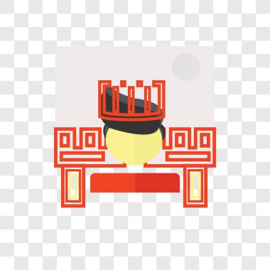 Saydam arka plan üzerinde eski izole antik vektör simgesi 