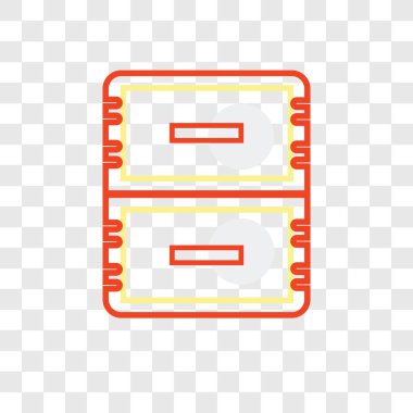 Ofis malzeme vektör simgesi üzerinde şeffaf arka plan izole, 