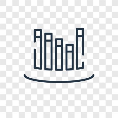 Saydam arka plan üzerinde Analytics logo tasarımı izole analytics vektör simgesi