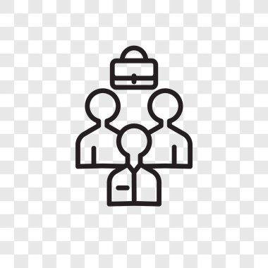 Saydam arka plan üzerinde ekip çalışması logo tasarımı izole ekip çalışması vektör simgesi