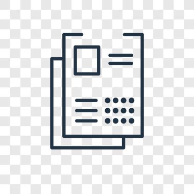 Saydam arka plan üzerinde sınav logo tasarımı izole sınav vektör simgesi