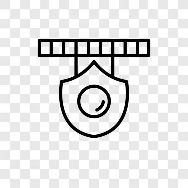 Saydam arka plan üzerinde sigorta logo tasarımı izole sigorta vektör simgesi