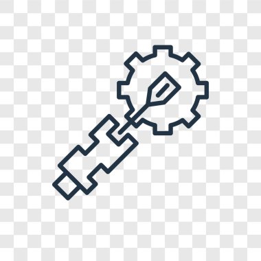 Saydam arka plan üzerinde tornavida logo tasarımı izole tornavida vektör simgesi