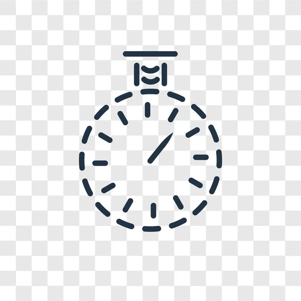 Timern vektor ikonen isolerad på transparent bakgrund, Timer Logotypdesign — Stock vektor