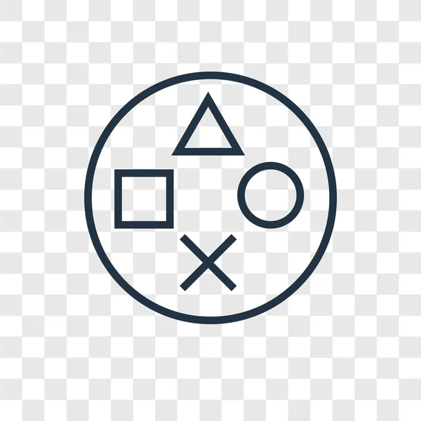 Saydam arka plan üzerinde Playstation logo tasarımı izole Playstation vektör simgesi