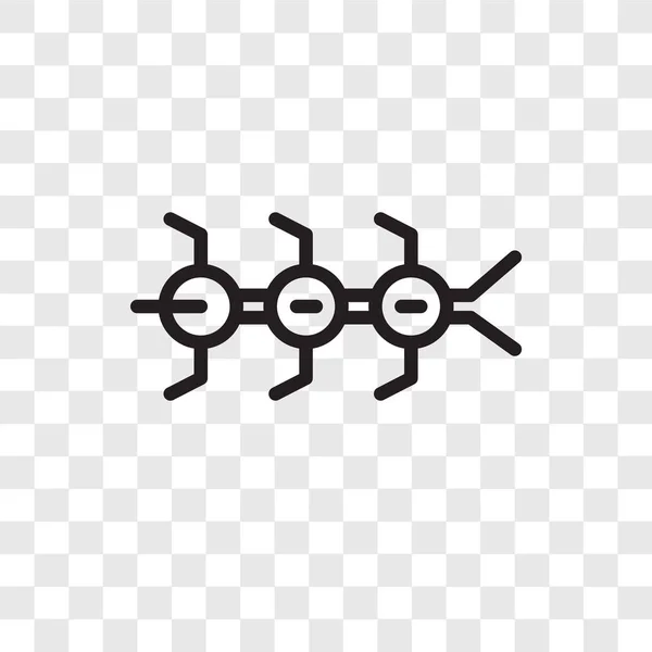 Saydam arka plan üzerinde virüs logo tasarımı izole virüs vektör simgesi — Stok Vektör