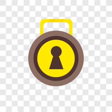 Saydam arka plan üzerinde izole kilitli vektör simge lo kilitli