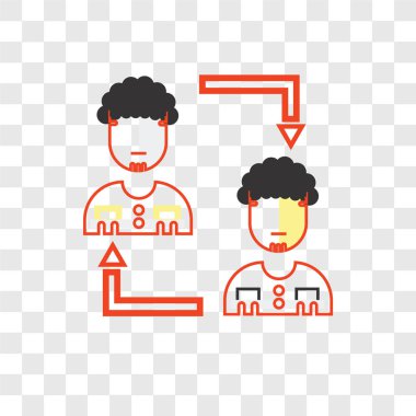 Saydam arka plan üzerinde Busi izole iş adamı vektör simgesi