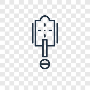 Şeffaf arka plan, duvar saat logo tasarımı izole duvar saat vektör simgesi