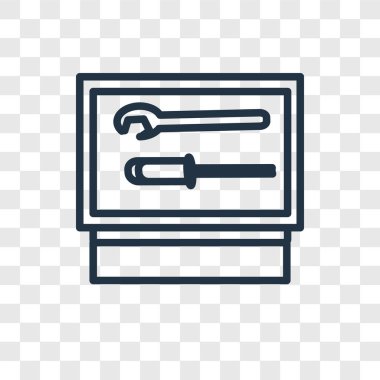 Evrak Çantası'nı vektör simge şeffaf arka plan üzerinde evrak çantası'nı logo tasarımı izole