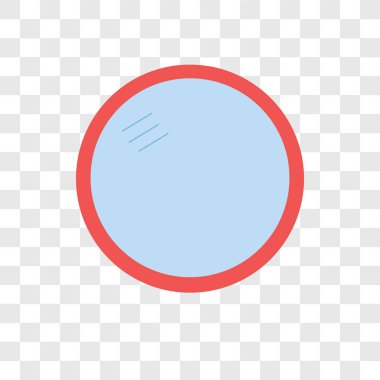 Aynalar şeffaf arka plan üzerinde aynalar logo tasarımı izole simge vektör