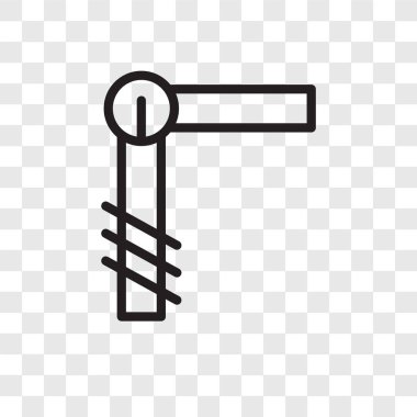 Saydam arka plan üzerinde vida logo tasarımı izole vida vektör simgesi