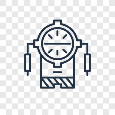 Saydam arka plan üzerinde multimetre logo tasarımı izole multimetre vektör simgesi