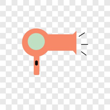 Saydam arka plan üzerinde saç salonu logo tasarımı izole saç salonu vektör simgesi