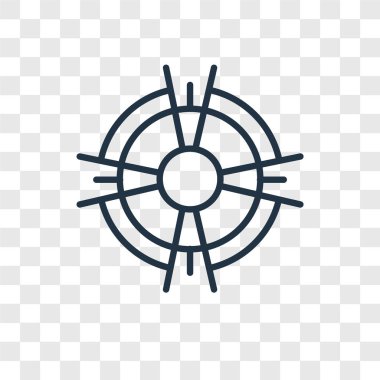 Saydam arka plan üzerinde hedef logo tasarımı izole hedef vektör simgesi