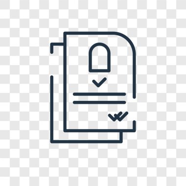 Saydam arka plan üzerinde sözleşme logo tasarımı izole sözleşme vektör simgesi