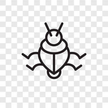 Saydam arka plan üzerinde hata logo tasarımı izole hata vektör simgesi