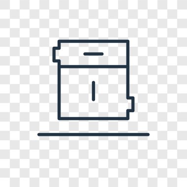 Saydam arka plan üzerinde arşiv logo tasarımı izole Arşiv vektör simgesi