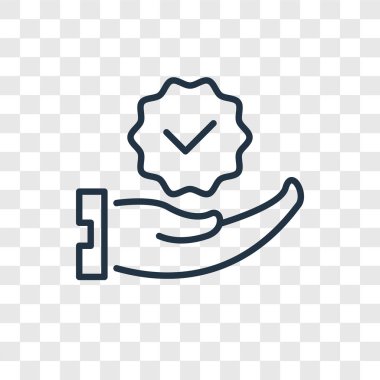 Saydam arka plan üzerinde öneri logo tasarımı izole tavsiye vektör simgesi