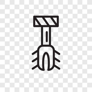 Saydam arka plan üzerinde Dyupel logo tasarımı izole Dyupel vektör simgesi