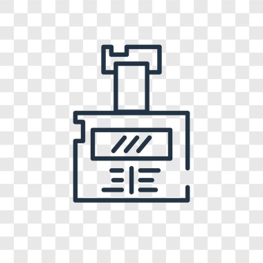 Saydam arka plan üzerinde kimlik kartı logo tasarımı izole kimlik kartı vektör simgesi