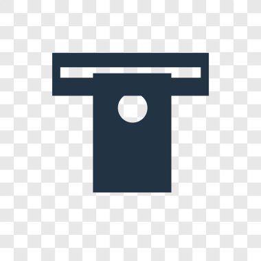 Saydam arka plan üzerinde para logo tasarımı izole para vektör simgesi