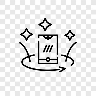 Saydam arka plan üzerinde Ar logo tasarımı izole Ar vektör simgesi