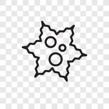 Saydam arka plan üzerinde organizma logo tasarımı izole organizma vektör simgesi