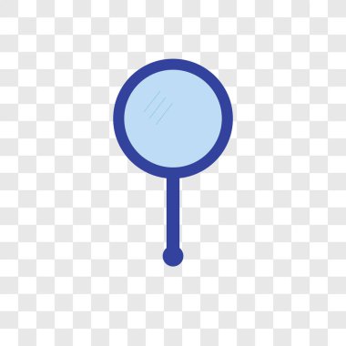 Aynalar şeffaf arka plan üzerinde aynalar logo tasarımı izole simge vektör