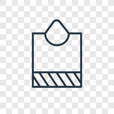 Saydam arka plan üzerinde çanta logo tasarımı izole çanta vektör simgesi