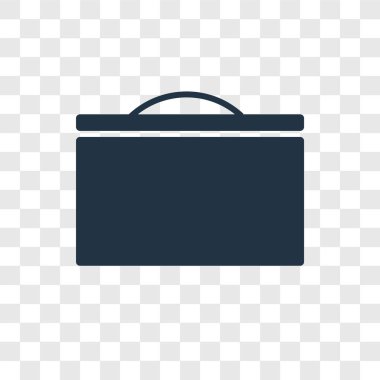 Evrak Çantası'nı vektör simge şeffaf arka plan üzerinde evrak çantası'nı logo tasarımı izole