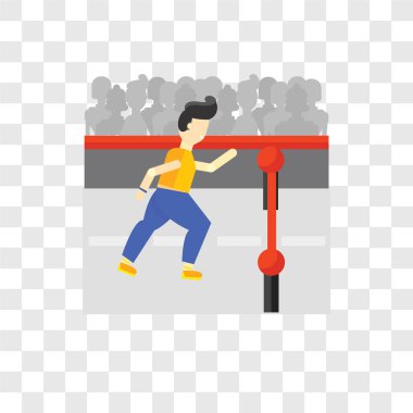 Saydam arka plan üzerinde Son'u lo izole bitiş vektör simgesi