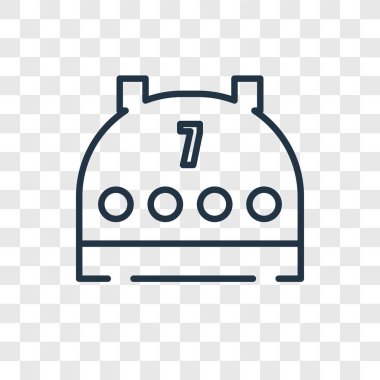 Saydam arka plan üzerinde takvim logo tasarımı izole takvim vektör simgesi