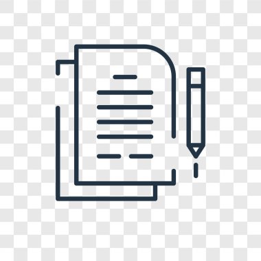 Saydam arka plan üzerinde sözleşme logo tasarımı izole sözleşme vektör simgesi