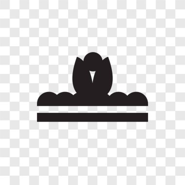 Saydam arka plan üzerinde filiz lo izole vektör simge filiz