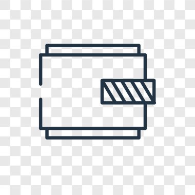 Saydam arka plan üzerinde çanta logo tasarımı izole çanta vektör simgesi