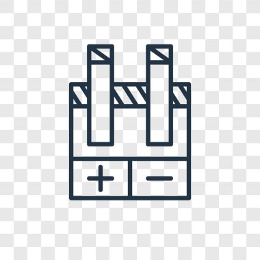 Saydam arka plan üzerinde elektroliz logo tasarımı izole elektroliz vektör simgesi