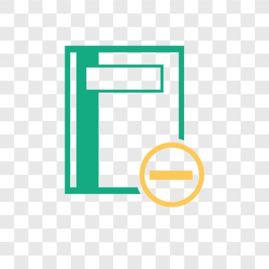 Saydam arka plan üzerinde Not izole defter vektör simgesi