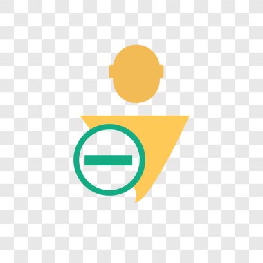 Saydam arka plan üzerinde Kullanıcı logosu d izole Kullanıcı vektör simgesi