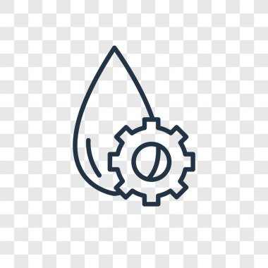 Saydam arka plan üzerinde su logo tasarımı izole su vektör simgesi