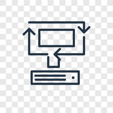 Saydam arka plan üzerinde eşitleme logo tasarımı izole eşitleme vektör simgesi