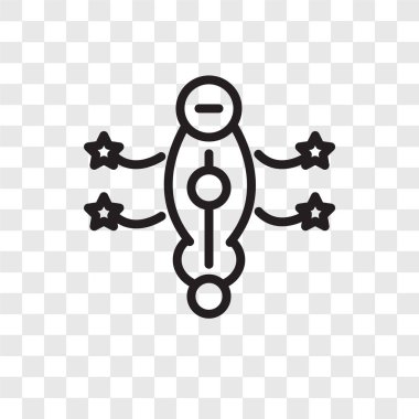 Saydam arka plan üzerinde bakteri logo tasarımı izole bakteri vektör simgesi