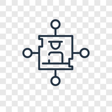 Saydam arka plan üzerinde ağ logo tasarımı izole ağ vektör simgesi